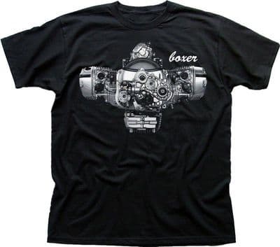 Boxer Engine R1200GS GS R Adventure R1200RT R1200R black tshirt 9799
