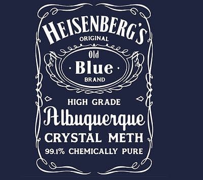 Breaking Bad Heisenberg Old Blue Brand Meth t-shirt