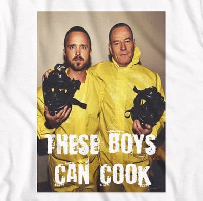 Breaking Bad 'These Boys Can Cook' t-shirt in white or grey