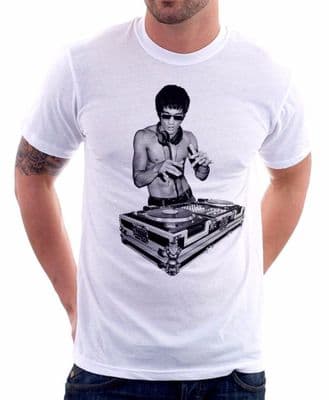 Bruce DJ Lee  rave inspired by Kung-Fu cotton t-shirt FN9273