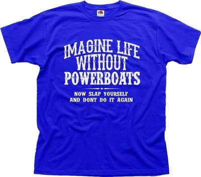 CIGARETTE RACING TEAM - SPEED BOATS, POWERBOATS blue t-shirt FN01449