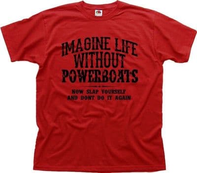 CIGARETTE RACING TEAM - SPEED BOATS POWERBOATS red t-shirt FN01449