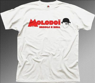 Clockwork ORANGE MOLODOI white printed cotton t-shirt 9924