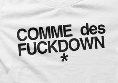Comme Des Fuckdown funny t-shirt