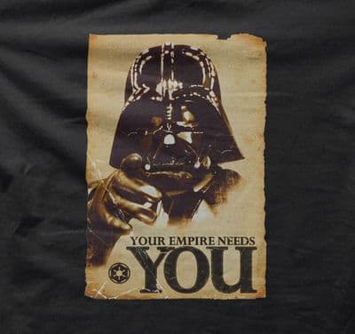 Darth Vader 'your empire needs you' Star wars t-shirt