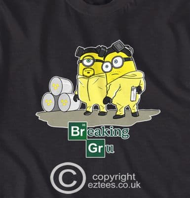 Despicable Me, Minions, Breaking Gru, Breaking Bad style funny t-shirt