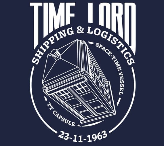 Dr time lord Who logistics t-shirt