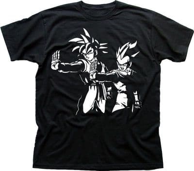 DRAGON BALL Z PULP FICTION GOKU Cosplay Anime Manga black cotton t-shirt FN9605
