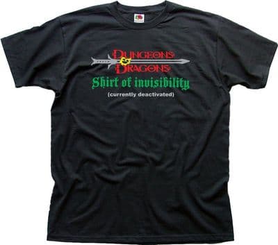DUNGEONS & DRAGONS inspired Invisibility funny Magic black t-shirt FN01458