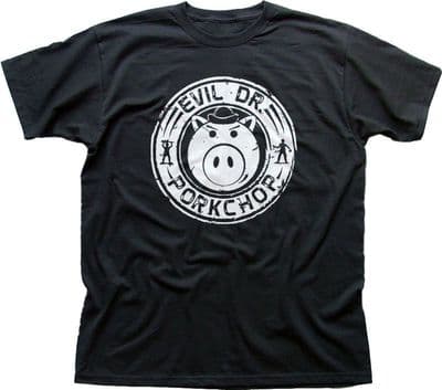 Evil Dr Doctor Porkchop Toy Story black printed cotton t-shirt 9895