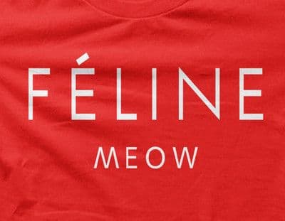 Feline Meow Cat funny  t-shirt
