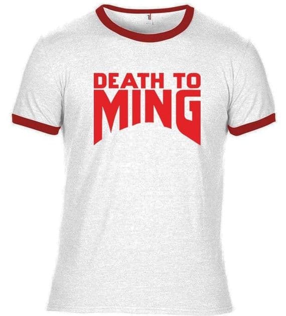 Flash Gordon Retro 80's inspired fancy dress white t-shirt 9936