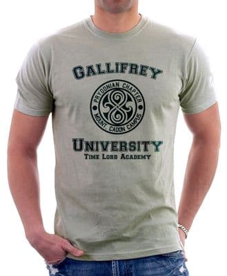 Gallifrey University Time Lord Academy Travel Funny Parody zinc t-shirt 9828