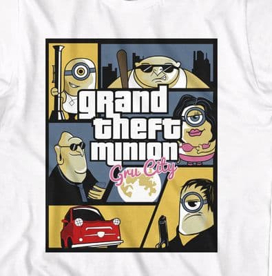Grand Theft Minion Funny GTA Parody Gamer t-shirt