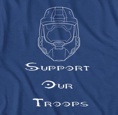 Halo 3 'Support Our Troops' t-shirt