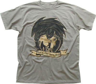 HTTYD How To Train Your Dragon Toothless Zinc grey cotton t-shirt FN9699
