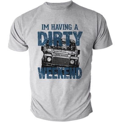 Landy Land Rover off road 4 by 4 dirty weekend fun heather t-shirt FN9173
