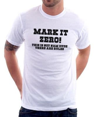 MARK IT ZERO Big Lebowski Walter Sobchak Dude white t-shirt FN9305