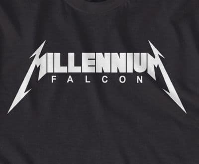 Millennium Falcon, Metallica joke t-shirt