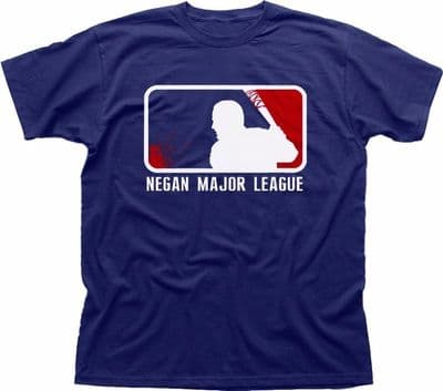 NEGAN MAJOR LEAGUE The Walking Dead EENY MEENY MINY MO navy tshirt FN9302