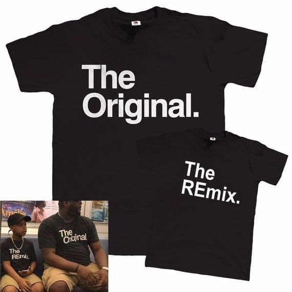 Original and REmix funny t-shirt Father Son Daughter Dad Christmas Gift FN5357