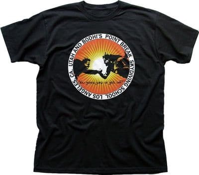 Point Break Skydiving school Bodhi and Utah black printed t-shirt FN9380