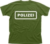 POLIZEI Police security black printed cotton t-shirt 9612