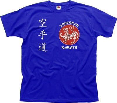 SHOTOKAN KARATE Martial Arts MMA UFC blue cotton t-shirt 01460