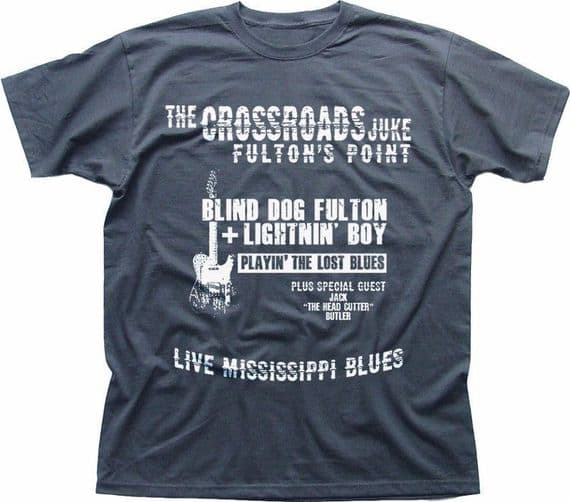 The Crossroads Blues Guitar duel Fender Steve Vai 1986 movie t-shirt FN9235