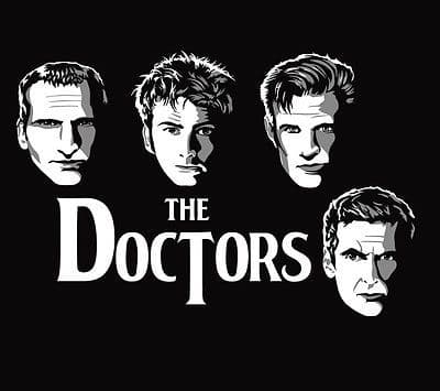 The Doctors Beatles joke Dr Who t-shirt