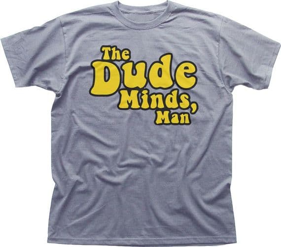 The Dude Big Lebowski funny movie bowling heather cotton t-shirt 9922