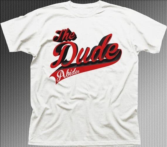 The Dude Big Lebowski white printed t-shirt 9637