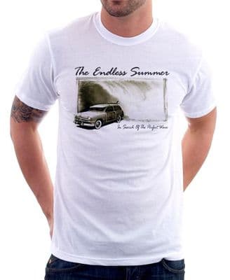 The Endless Summer retro vintage Surfing Perfect Wave white cotton t-shirt 9839