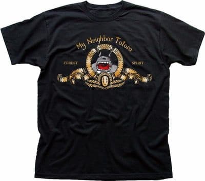 Totoro Forest Spirit My Neighbour  black cotton t-shirt FN9325