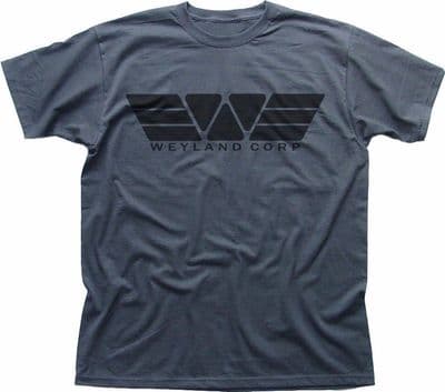 WEYLAND Corporation Corp YUTANI ALIENS PROMETHEUS grey printed t-shirt FN9289