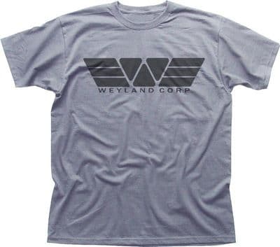 WEYLAND Corporation Corp YUTANI ALIENS PROMETHEUS heather grey t-shirt FN9868