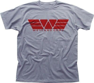 WEYLAND Corporation  YUTANI ALIENS PROMETHEUS heather red t-shirt FN9868