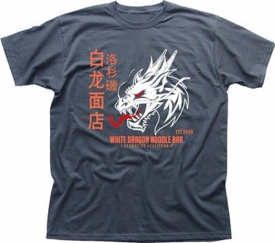 White Dragon Noodle Bar Blade Runner 2018 Tyrell Corp grey t-shirt fn9215