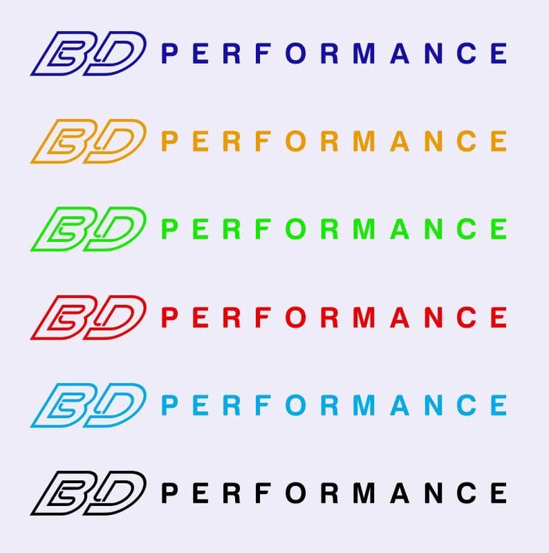 BD Performance 1 colour Sticker