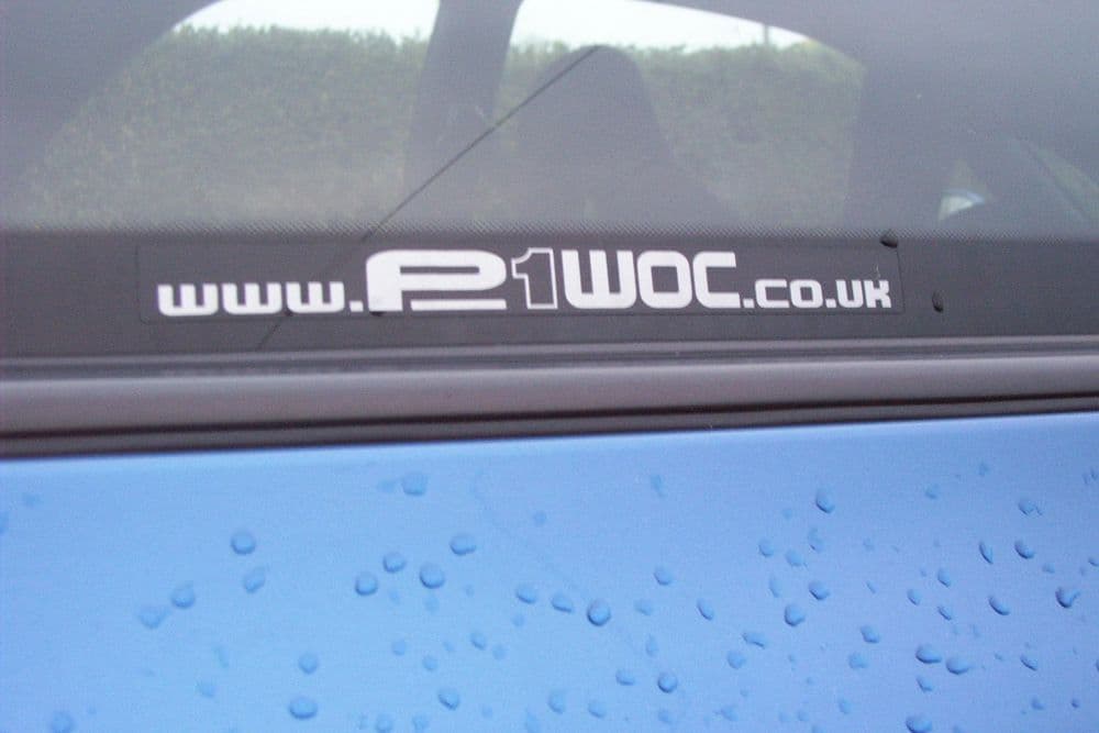 P1WOC Side Window Sticker