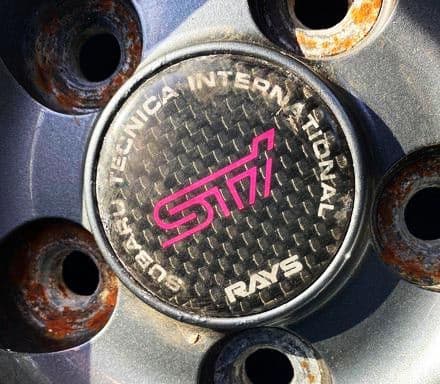 RAYS STI Carbon Centre Cap Gel Overlay