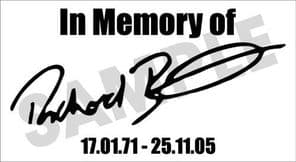 Richard Burns Tribute Sticker