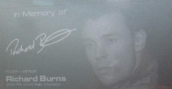 SPECIAL EDITION Richard Burns Tribute Stickers