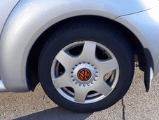 VW Beetle Wheel Centre Cap Gel overlays (50mm) set of 4