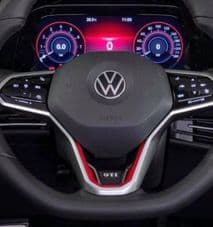 VW T5-T6 transporter Steering Wheel Gel overlay (45mm NEW LOGO)