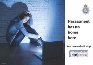 NYP18-0018 - Poster: No home here cyber harassment