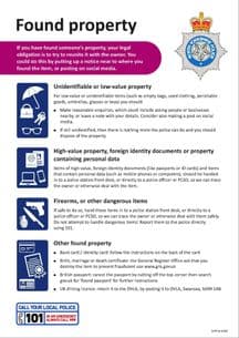 NYP19-0039 - Poster: Found property