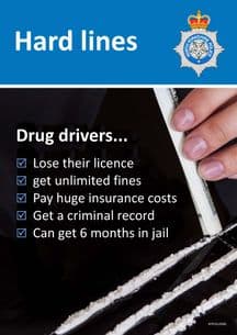 NYP20-0090 - Poster: Drug Drivers Hard Lines