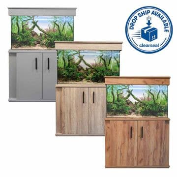 Clearseal Aura 200 Aquarium Set - Driftwood Grey