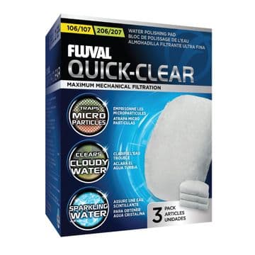 Fluval Quick Clear Pad 106/7 206/7 3 pack